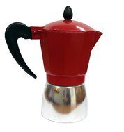 IMUSA USA Aluminum 3-Cup Coffeemaker, Red