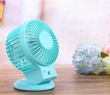 ONEONEY Portable Rechargeable Electric Personal Fans USB Powered 2-modes Speed Adjustable Double Blades Mini Desktop... N12