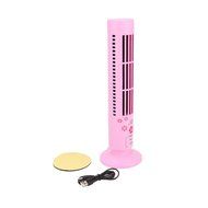 USB Mini Cooling Fan, Portable Tower Fan No Leaf Bladeless Cool Cooling Desk Air Conditioner,Black N8