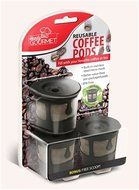 3X Reusable Coffee Pods Handy Gourmet Stainless Steel Mesh Filter Non BPA Kcup N2