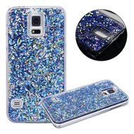 Galaxy S5 Case,Galaxy S5 Liquid Cover,PHEZEN Christmas Tree Santa Claus Design Cool Quicksand Moving Stars Bling... N39