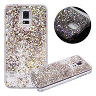 Galaxy S5 Case,Galaxy S5 Liquid Cover,PHEZEN Christmas Tree Santa Claus Design Cool Quicksand Moving Stars Bling... N41