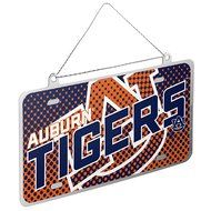 NCAA Auburn Tigers Metal License Plate Christmas Ornament Sled Foam Ugly Sweater Bundle 3 Pack By Forever Collectibles