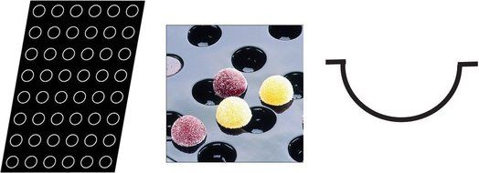 Flexipan 336302 Mini Half-Spheres Nonstick Sheet Mold