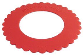 Set of 4 Mini Silicone Crust Shields - Protect Edge of 5" &amp; 6" Pies From Burning, Mini Pie Pan Shields.