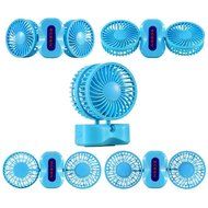 ECEEN Mini Personal Couples Fan Handheld Folding 350 Degree Rotating Dual Head Fan Portable Powered by Battery... N23