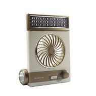 FICBOX&reg; 3 in 1 Multi-function Portable Mini Fan LED Table Lamp Flashlight Solar Light for Home Camping Traveling... N3