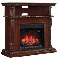 ClassicFlame 23DE1447-C233 Corinth Wall or Corner TV Stand for TVs up to 47&quot;, Vintage Cherry (Electric Fireplace... N3