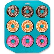 Large Donut Pan &ndash; Non-stick Silicone Donut Mold Made Of Heavy Duty, Heat Resistant Material To Bake 9 Full Size... N2