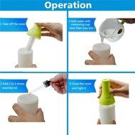 Xenics Essential Oil Diffuser Humidifier, 180ml USB Mini Cool Mist Humidifier Warm Light Nightlights,4 Hours Continous... N5