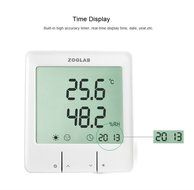 ZOGLAB Smart Intelligent Large LCD Indoor Air Quality Multipurpose Digital Temperature and Humidity Meter N6