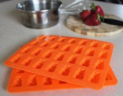 Looking for a Bigger Gummy Bear Mold? 2 PACK of 28 Cavity Silicone Bear Molds by The Kitchen Fix - Make Healthy...