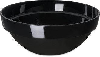 Carlisle 810003 Acrylic Stack Bowl, 3 qt. Capacity, 9.44 x 3.94", Black (Case of 4) N2