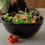 Carlisle 810003 Acrylic Stack Bowl, 3 qt. Capacity, 9.44 x 3.94", Black (Case of 4) N3