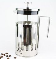Cafe&#039;Liberte&#039; French Coffee/Tea Press, Polished Stainless Steel, 34 oz