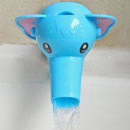 KAKA(TM) Kids Children Baby Washing Hands Water Faucet Extender Cute Animal Water Chute Extender Blue N13