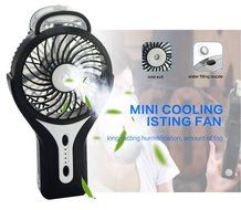 ETONG Portable Handheld USB Misting Fan Personal Cooling Mist Humidifier Rechargeable Mini Water Spray Cooling... N9