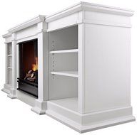 Real Flame Fresno Ventless Gel Fireplace - White N4