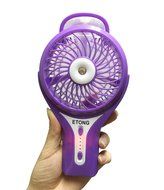 ETONG Portable Handheld USB Misting Fan Personal Cooling Mist Humidifier Rechargeable Mini Water Spray Cooling... N10