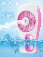 Minhe Handheld USB Misting Fan Humidifier,USB Rechargeable Portable Fan ,Summer Spray Fan for Face Water Supply... N11
