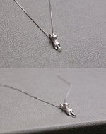 Actopus Cute Cat s925 Silver Necklaces &amp; Pendants N2