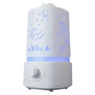 Happy Hours - Ultrasonic Aroma Double Nozzle Humidifier 7 Color LED Lights Changing / Cool Mist Humidifier with... N13