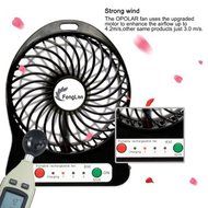 FengLan USB Portable Fan 3 Speeds Rechargeable Mini USB Fan Portable Output Electric Desk Cooling Fan for Travel... N10