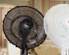 60 x 20 cm High Quality Black Summer Washable Dustproof Safety Fan Protection Dust Cover Net