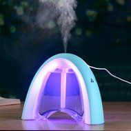 DZT1968 Rainbow Message Board USB Air Humidifier Light Color Night (Black) N12