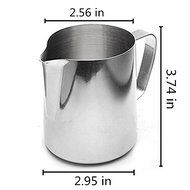 HULISEN 5 Oz. (150ml) Stainless Steel Espresso Coffee Pitcher Barista 150ml Craft Coffee Latte Milk Frothing Jug... N2