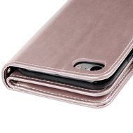 Badalink iPhone 7 Wallet Case (4.7") 9 Card Slots Plastic Mirror Flip Stand Case Embossed Flower Girl PU Leather... N33