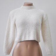 Blouse,BeautyVan Women Long-sleeved High-necked Shirt Umbilical Bottomed Plush Blouse (One Size, Gray) N6