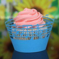 Oksale 25Pcs Christmas Lace Laser Cut Hollow Baking Cup Muffin Holder Cake Paper Case Wraps Cupcake Wrapper for...