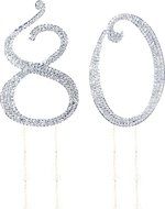 Number 2 Rhinestone Crystal Cake Topper Silver, Numbers, Letters for Wedding, Birthday, Anniversary, Party. Shine... N17