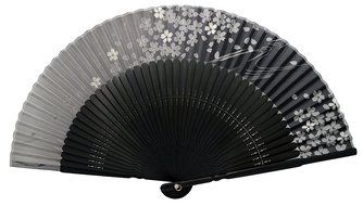 TANG DYNASTY(TM) Japanese Silks Hand Fan Cherry Handheld Fan Jhf-188 N3