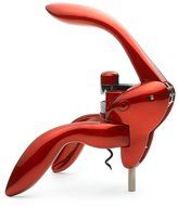 Houdini Lever Corkscrew with Foil Cutter and Extra Spiral (Velvet Black) N2