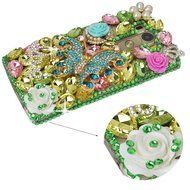 LG G5 Case, LG G5 Bling Case-Spritech(TM) 3D Handmade Colorful Diamond Bling with Butterfly Flower Decoration... N44