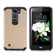 LG K7 Case, LG Tribute 5 Case, ARSUE [Shock Absorption] Drop Protection Hybrid Dual Layer Armor Defender Protective... N6