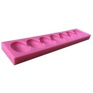LYNCH 3D Pearl Necklace Silicone Lace Mold Fondant Cake Decorating Tools,Pink N4