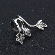 No Piercing Silver Plated Leaf Clip On Ear Cuff Earring Wrap Personality Punk