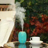 Alonea Portable USB Humidifier Air Purifier Steam Diffuser Mist Office Room (Yellow) N10