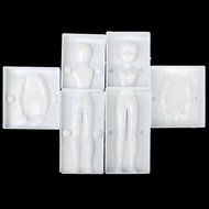 6pcs Fondant Cake Mold Sugarcraft Decoration 3D Woman Body Figure Parts N2