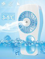 Minhe Handheld USB Misting Fan Humidifier,USB Rechargeable Portable Fan ,Summer Spray Fan for Face Water Supply... N15