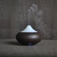 Honeyall ABS and PP plastic 160ml Wooden Air Aromatherapy Diffuser Mist Humidifier with 12W 7 Colors LED Lights... N9