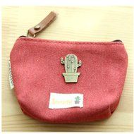 KAKA(TM) Women Lady Classic Retro Canvas Purse Portable Canvas Coin Purse Key Case Wallet Card (Color random delivery)