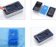 iwish The fifth generation Mini Portable USB Rechargeable Hand Held Air Conditioner Summer Cooler Fan Black N9
