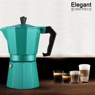 240ml Kitchen Aluminum Stovetop Moka Pot Italian Espresso Maker Percolator, Dark Green N2