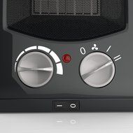 Royal Ceramic Heater [1500W] - 3 Adjustable Settings With Oscillation - Portable Electric Space Heater Fan, Maximum... N6
