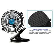 Bomwill 5-inch Clip-on Fan USB 360 Degree Tilt Adjustable Electric Personal Air-Circulator Clip fan for Desk/table... N24