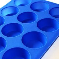 Briar Island Non Stick Silicone Muffin Pan Molds for Baking Cupcakes - Cheesecake Mold 12 Large Size Bake Cups...